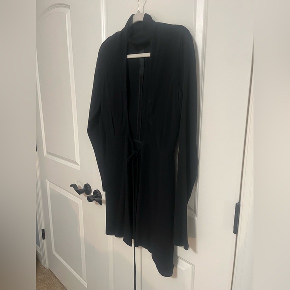 Reformation Campbell Deep V-Neck Wrap Tie Mini Dress Size Small - Picture 10 of 14